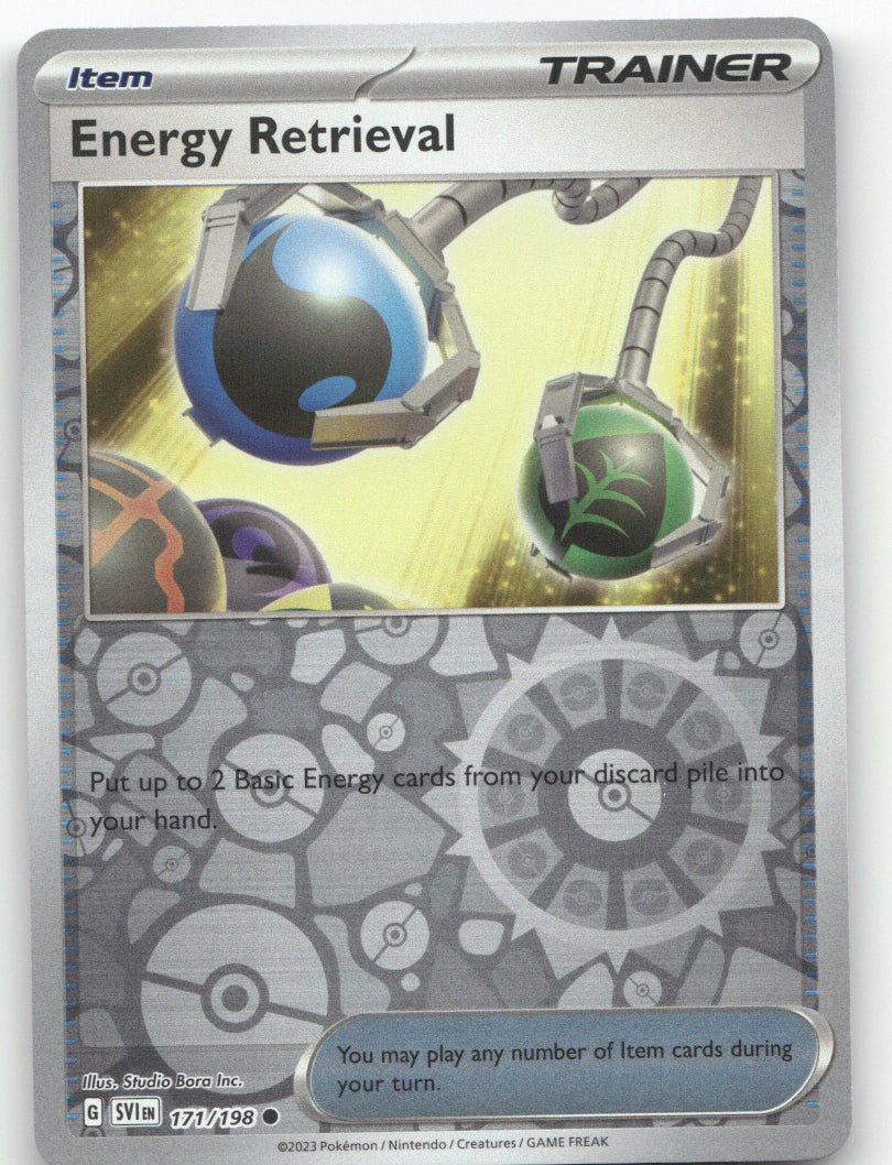 Energy Retrieval Reverse Holo Common SV01: Scarlet & Violet Base Set 171/198 NM