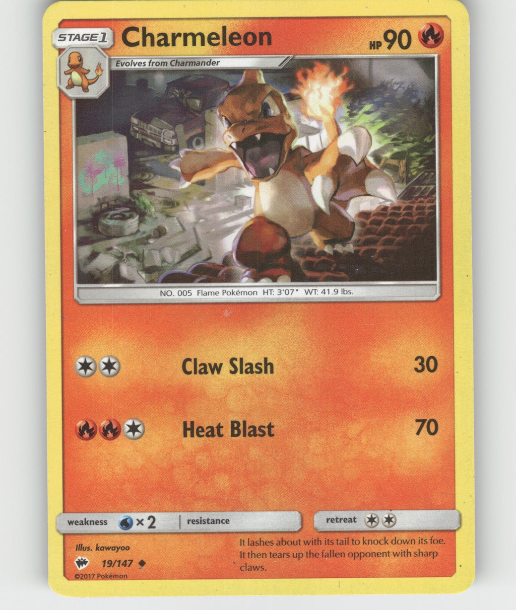 Charmeleon Uncommon SM - Burning Shadows 19/147 NM