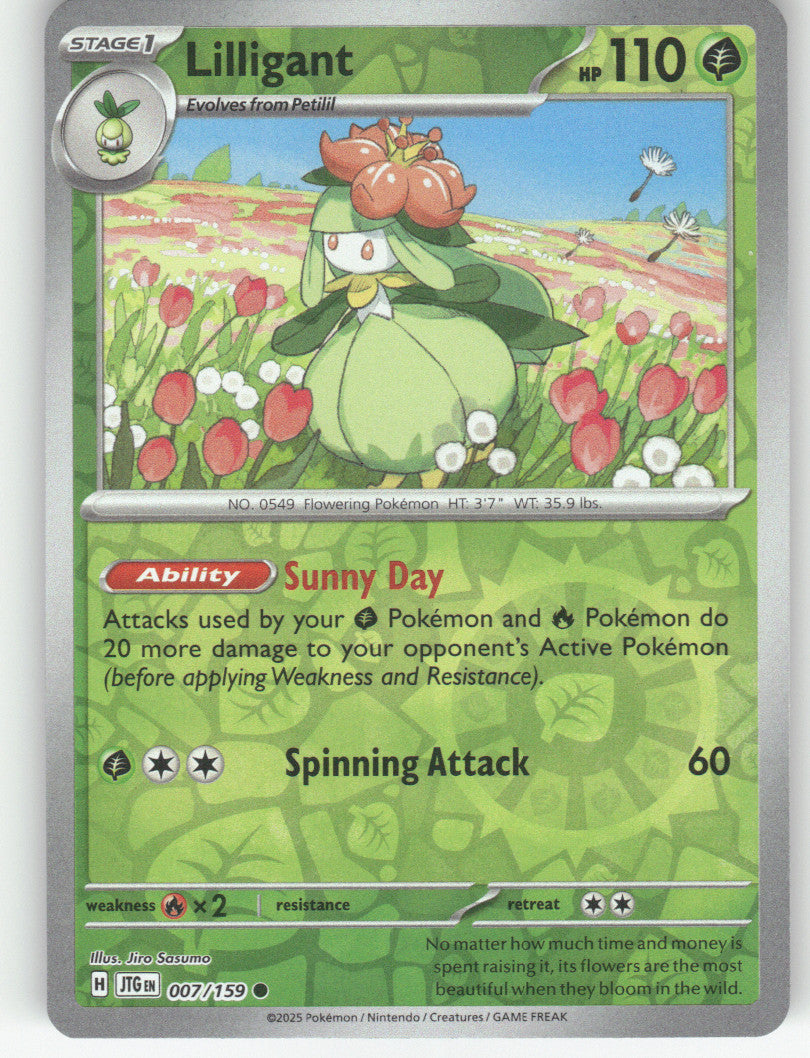 Lilligant Reverse Holo Common SV09: Journey Together 007/159 NM