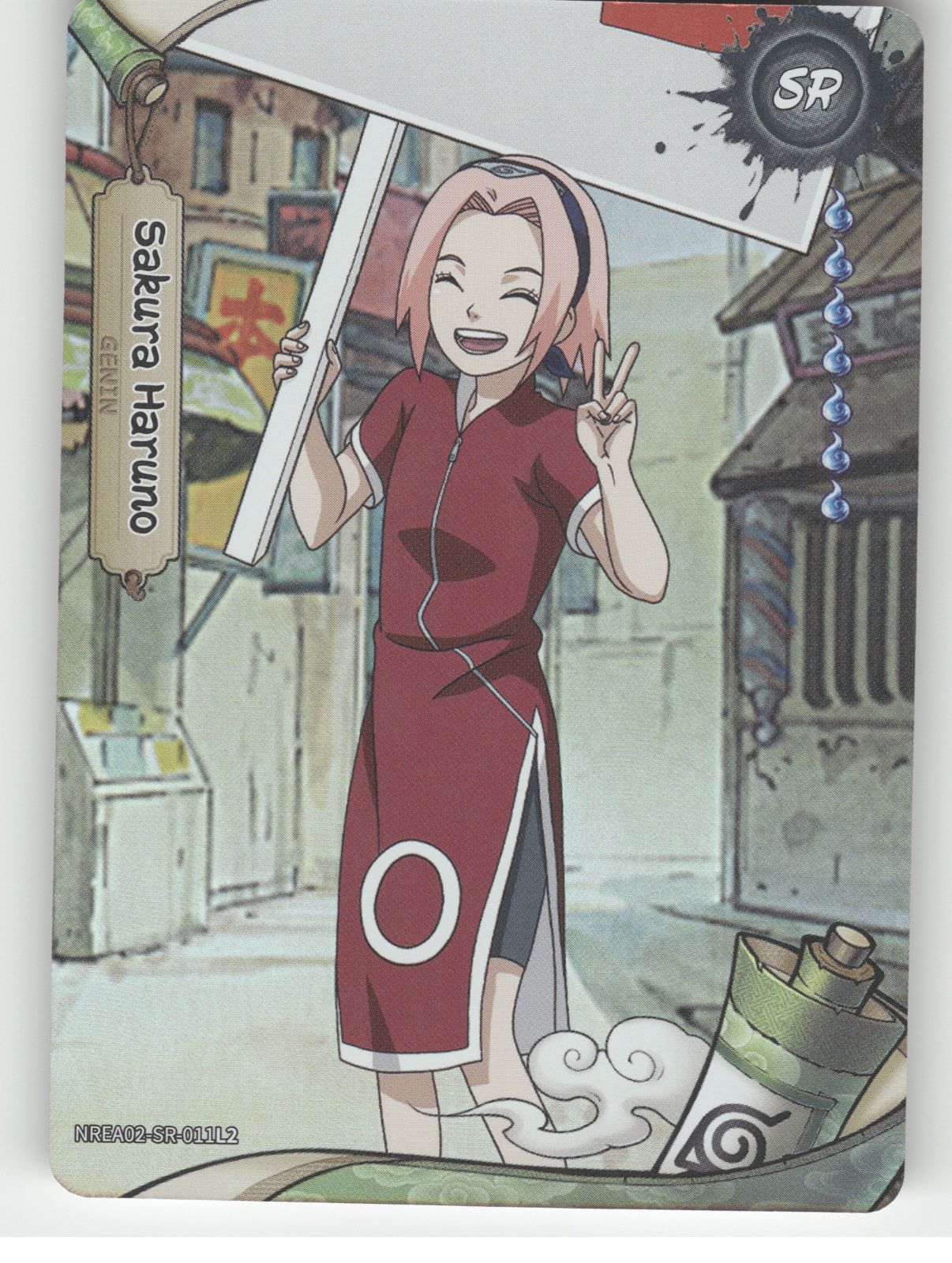 Sakura Haruno Base SR Earth Scroll Series 2 011L2 NM front