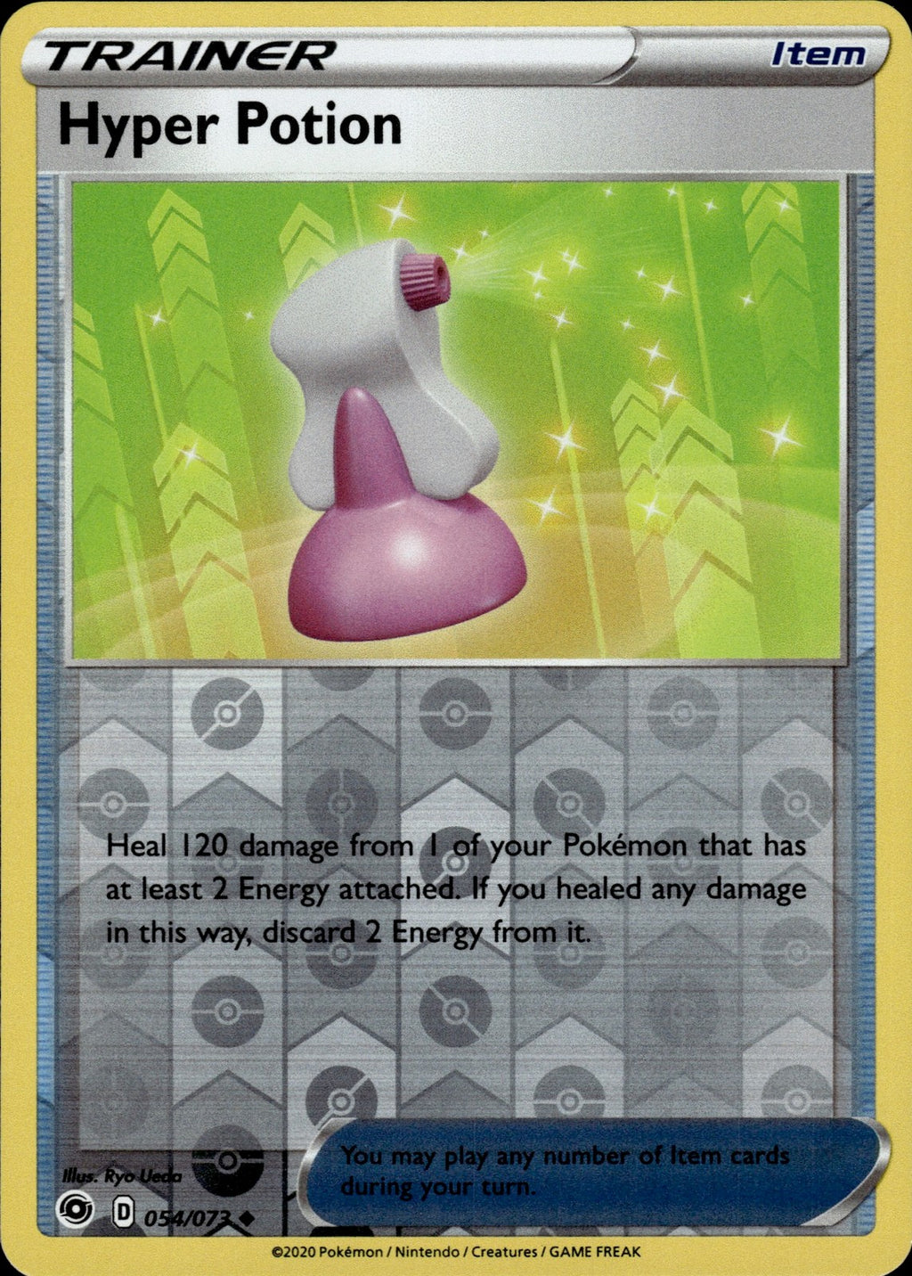 Hyper Potion Reverse Holo Uncommon Champion's Path 54/73 NM