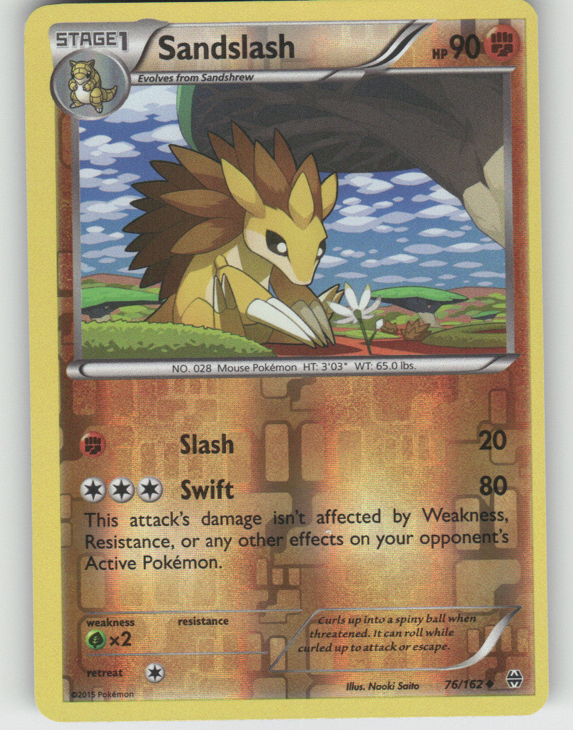 Sandslash Reverse Holo Uncommon XY - BREAKthrough 76/162 NM