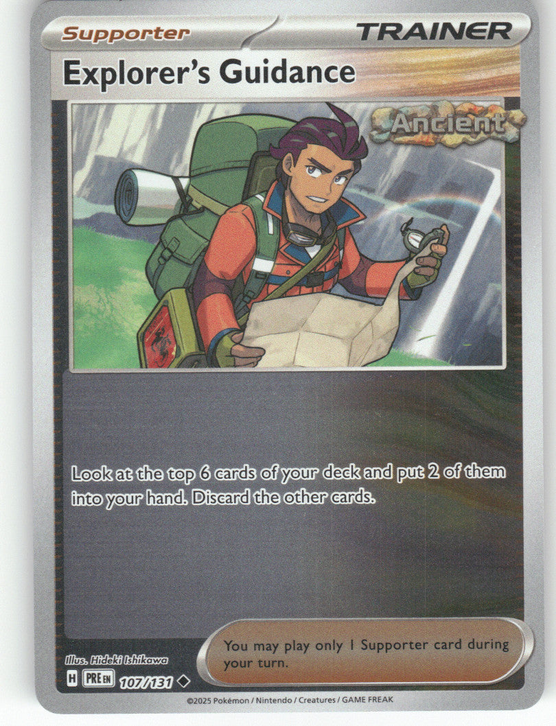 Explorer's Guidance Reverse Holo Uncommon SV: Prismatic Evolutions 107/131 NM