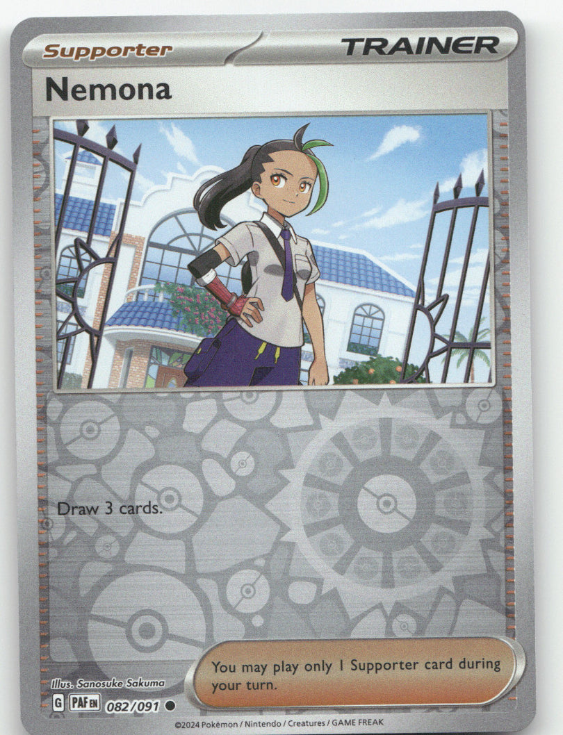 Nemona Reverse Holo Common SV: Paldean Fates 082/091 NM