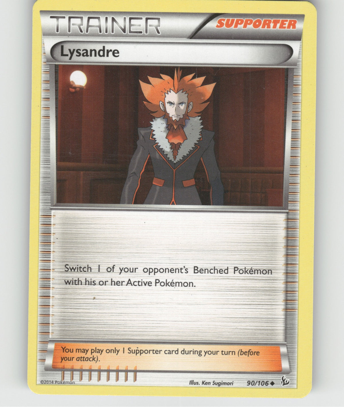Lysandre Uncommon XY - Flashfire 90/106 NM
