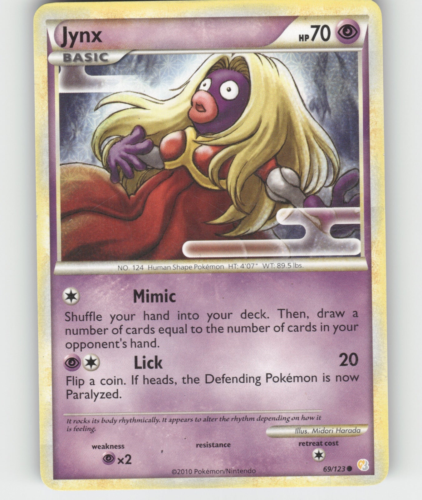 Jynx Common HeartGold SoulSilver 69/123 NM