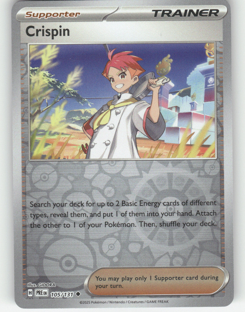 Crispin - Reverse Holo Uncommon SV: Prismatic Evolutions 105/131 NM