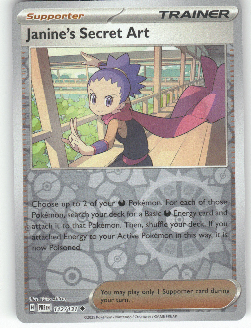 Janine's Secret Art - Reverse Holo Uncommon SV: Prismatic Evolutions 112/131 NM