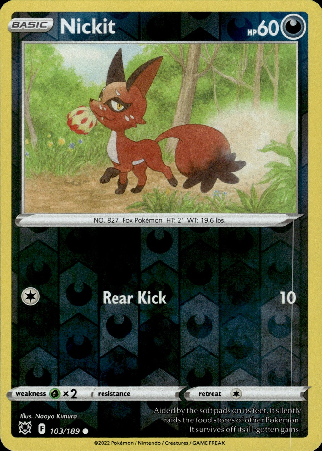 Nickit Reverse Holo Common SWSH10: Astral Radiance 103/189 NM