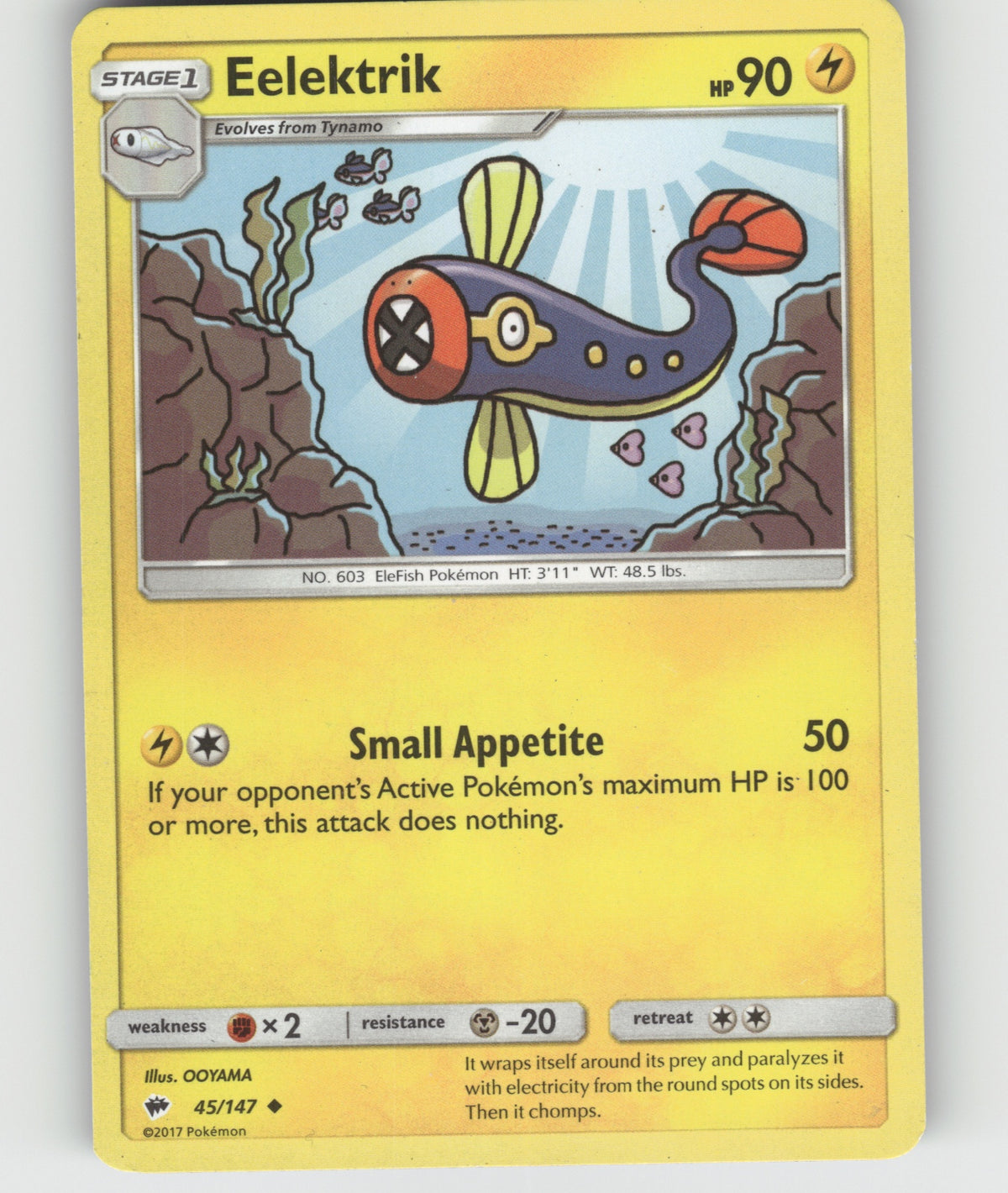 Eelektrik Uncommon SM - Burning Shadows 45/147 NM