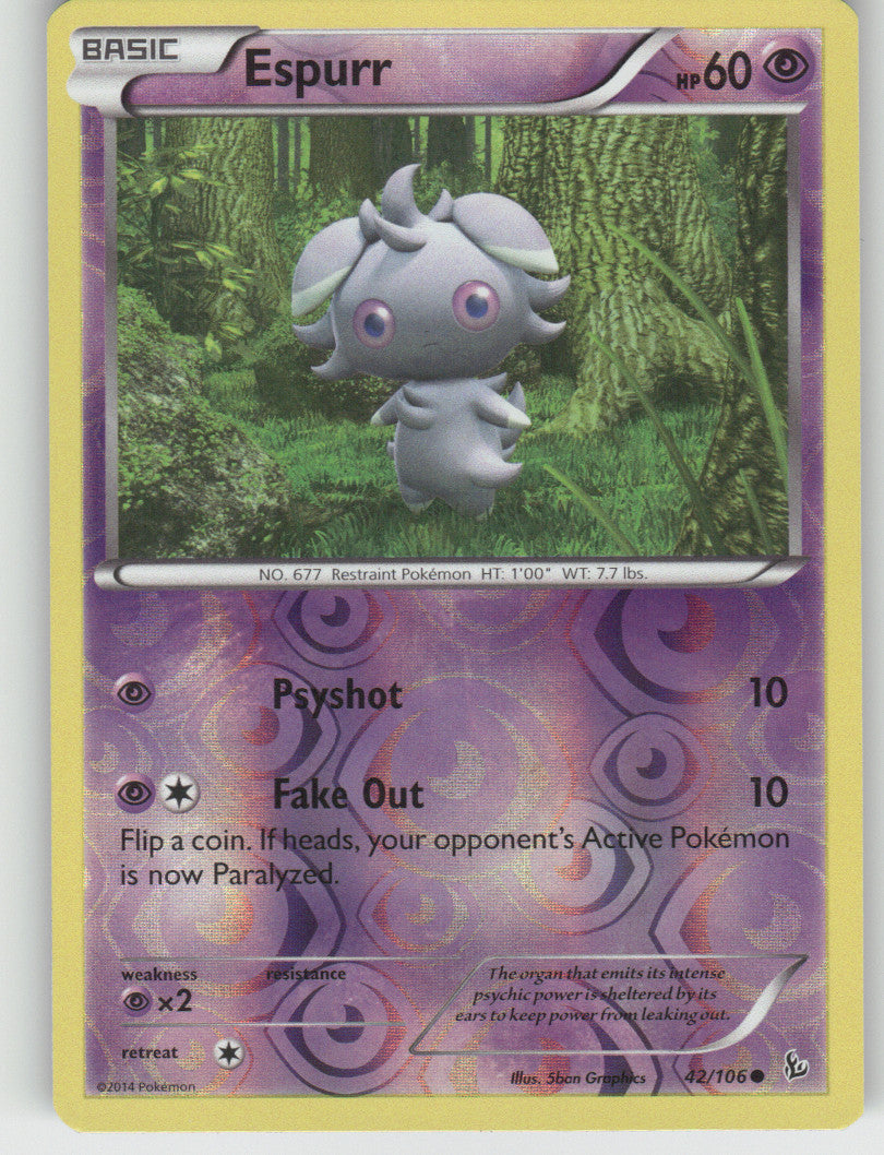 Espurr Reverse Holo Common XY - Flashfire 42/106 NM