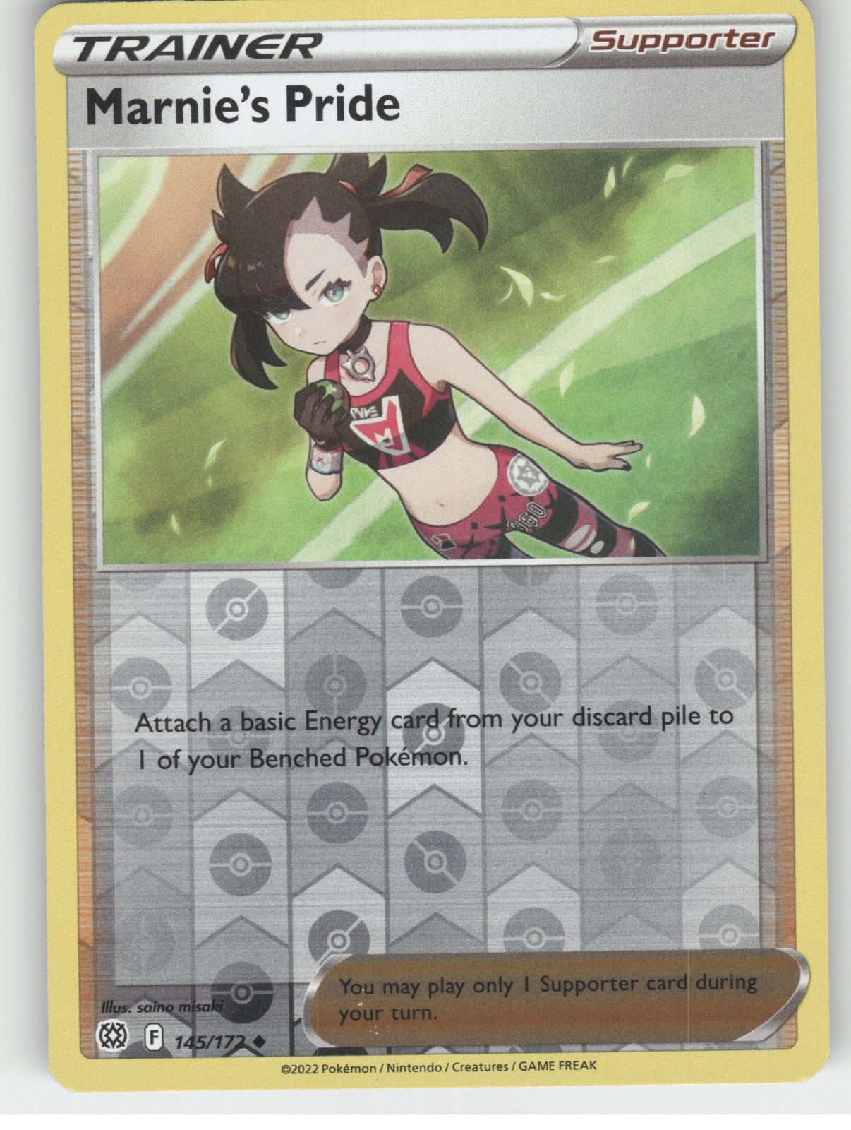 Marnie's Pride Reverse Holo Uncommon SWSH09: Brilliant Stars 145/172 NM