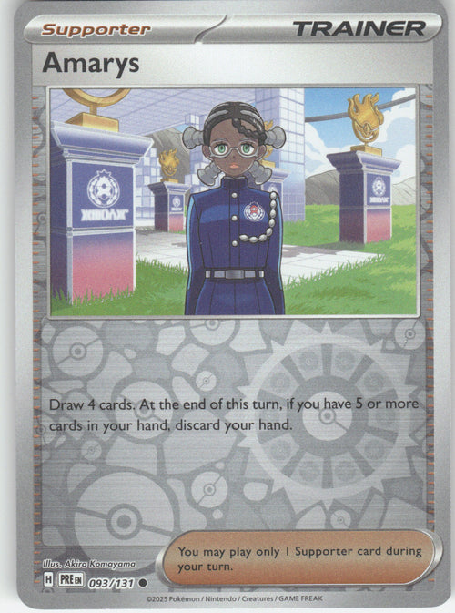 Amarys Reverse Holo Common SV: Prismatic Evolutions 093/131 NM