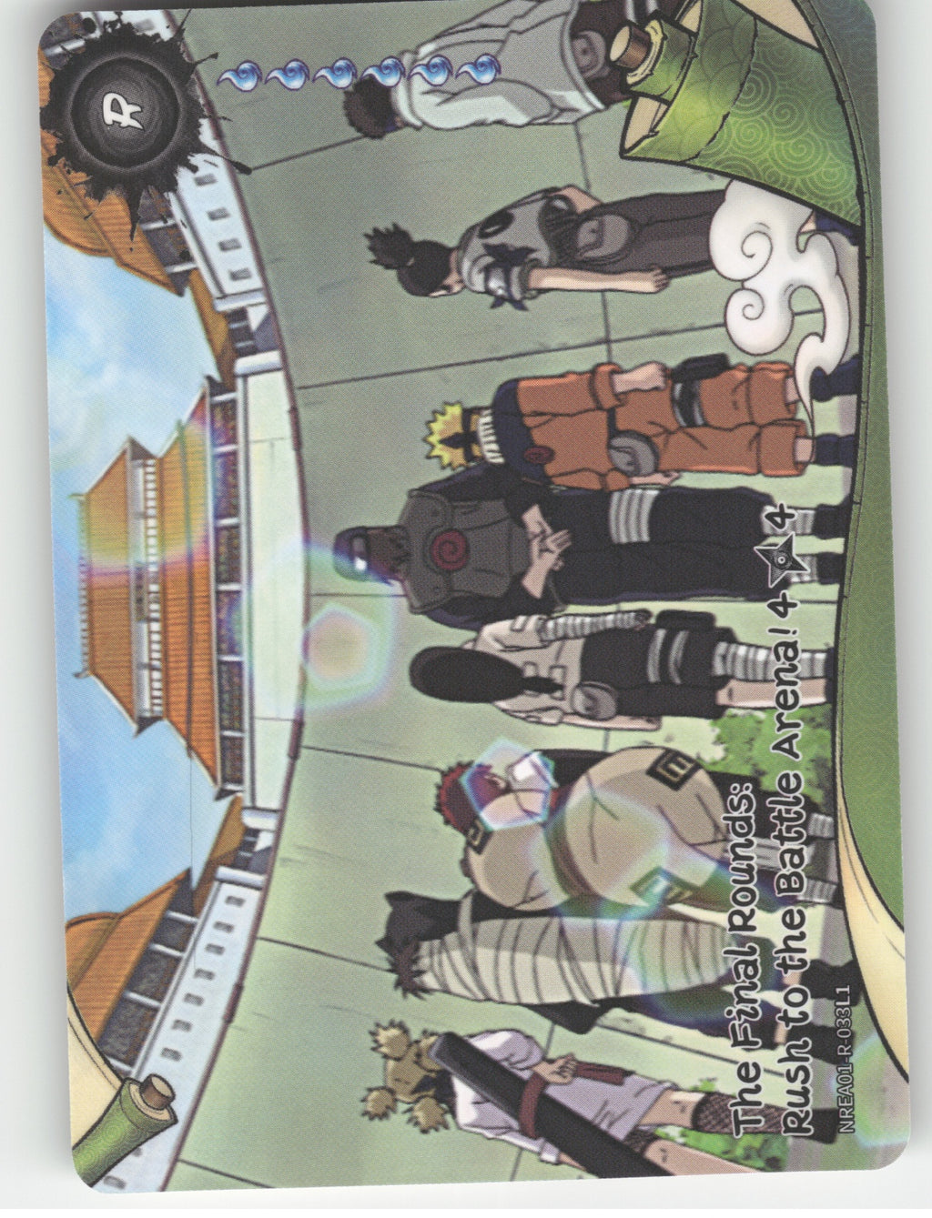 The Final Rounds: Rush To The Battle Arena!\n4/4 Base R Earth Scroll Series 1 03 front