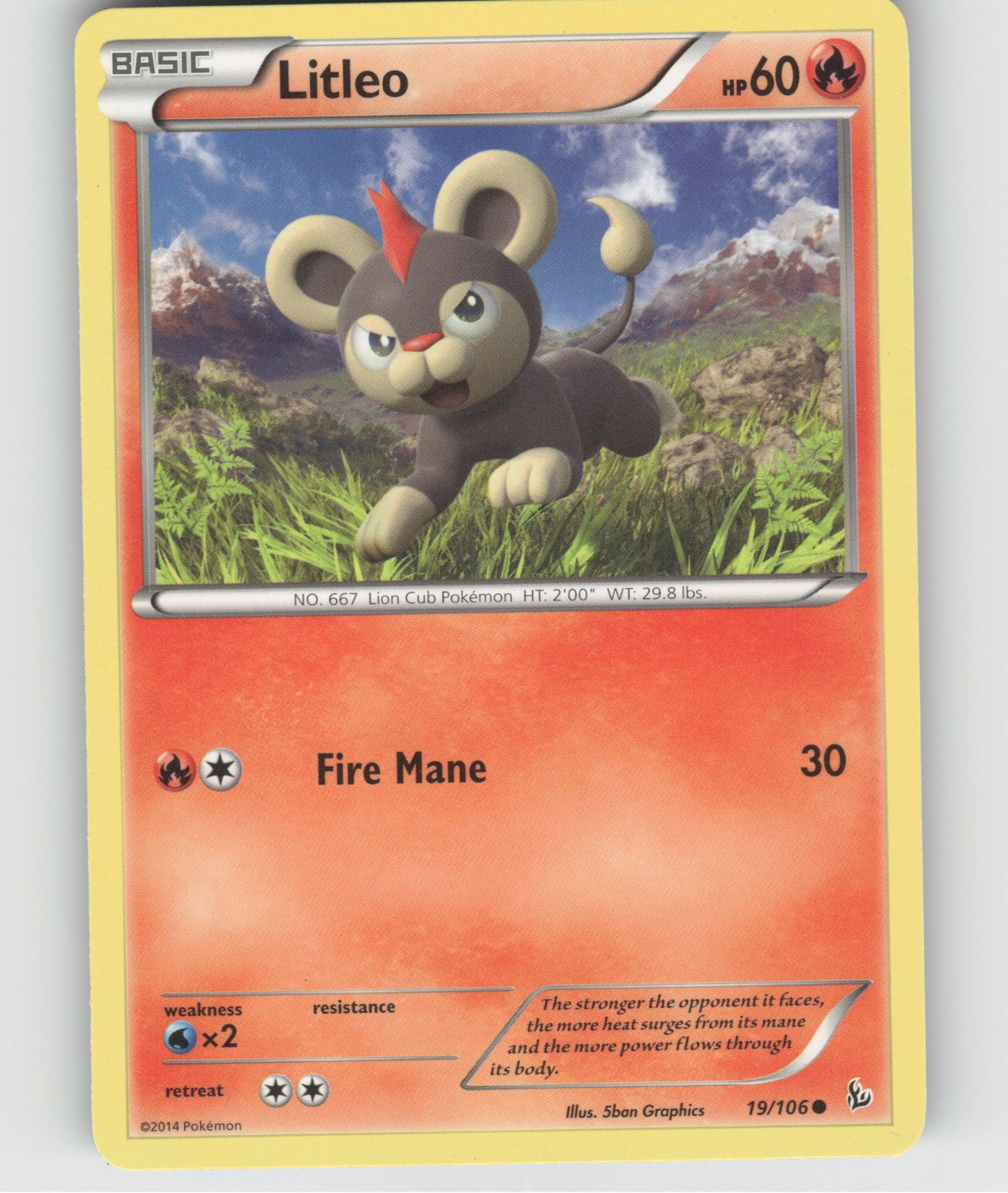 Litleo (19) Common XY - Flashfire 19/106 NM