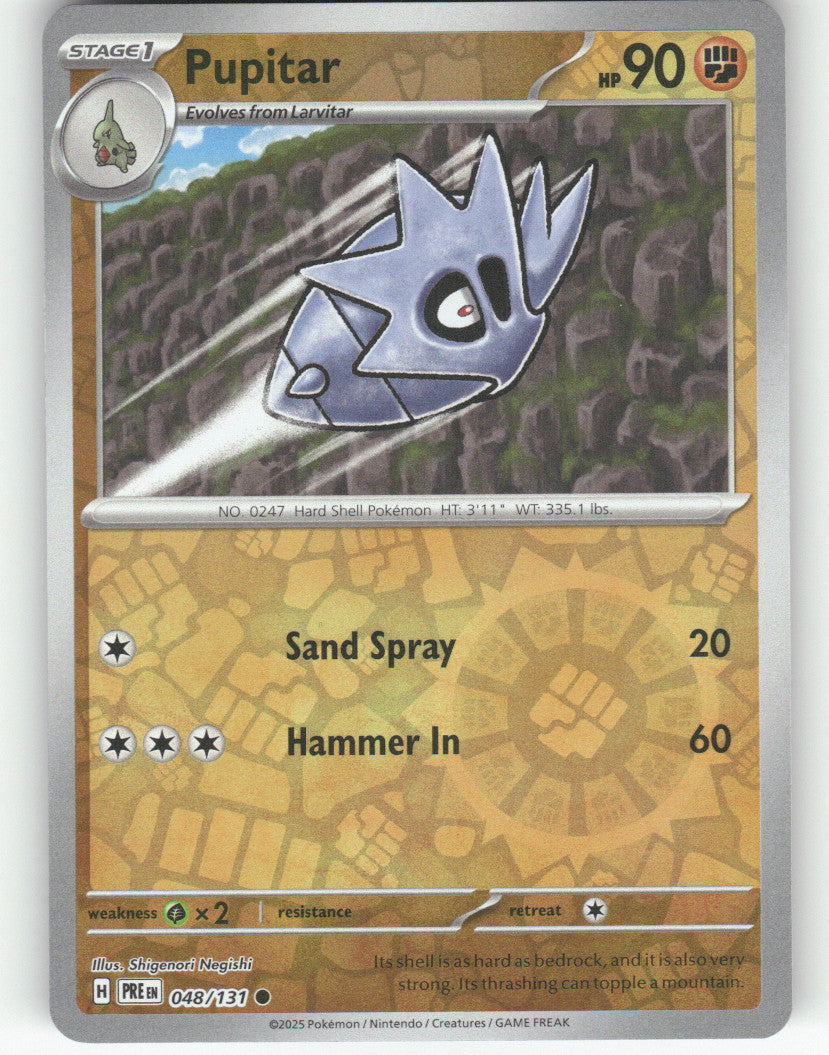 Pupitar Reverse Holo Common SV: Prismatic Evolutions 048/131 NM