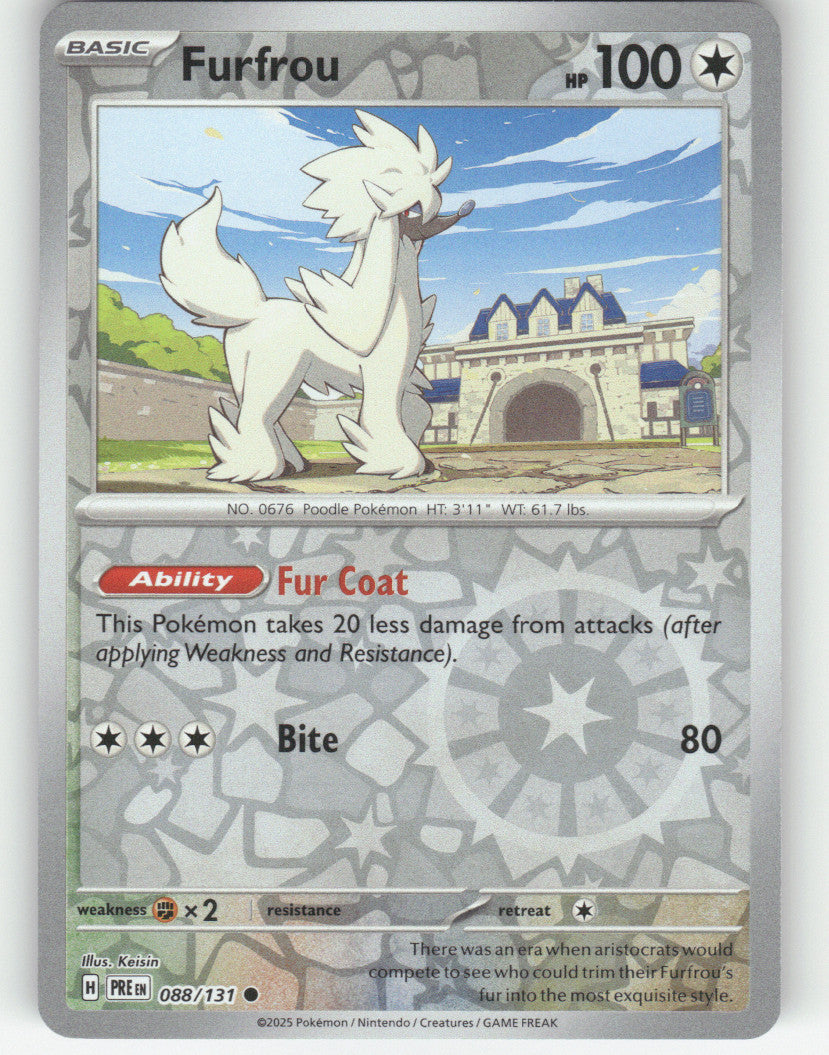 Furfrou Reverse Holo Common SV: Prismatic Evolutions 088/131 NM