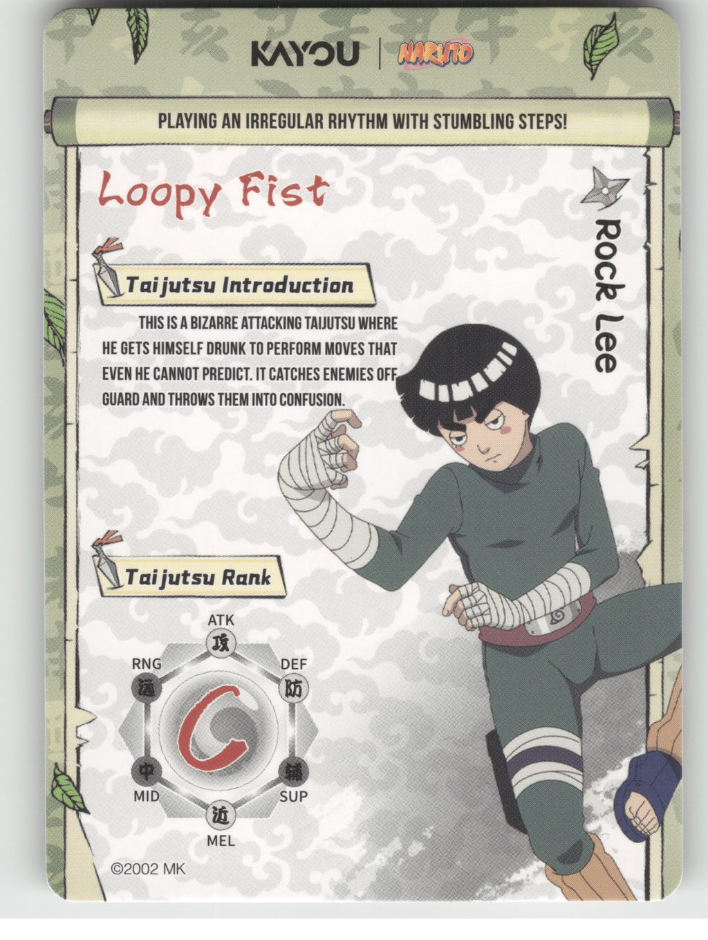 Rock Lee Base SSR Earth Scroll Series 2 008L3 NM back