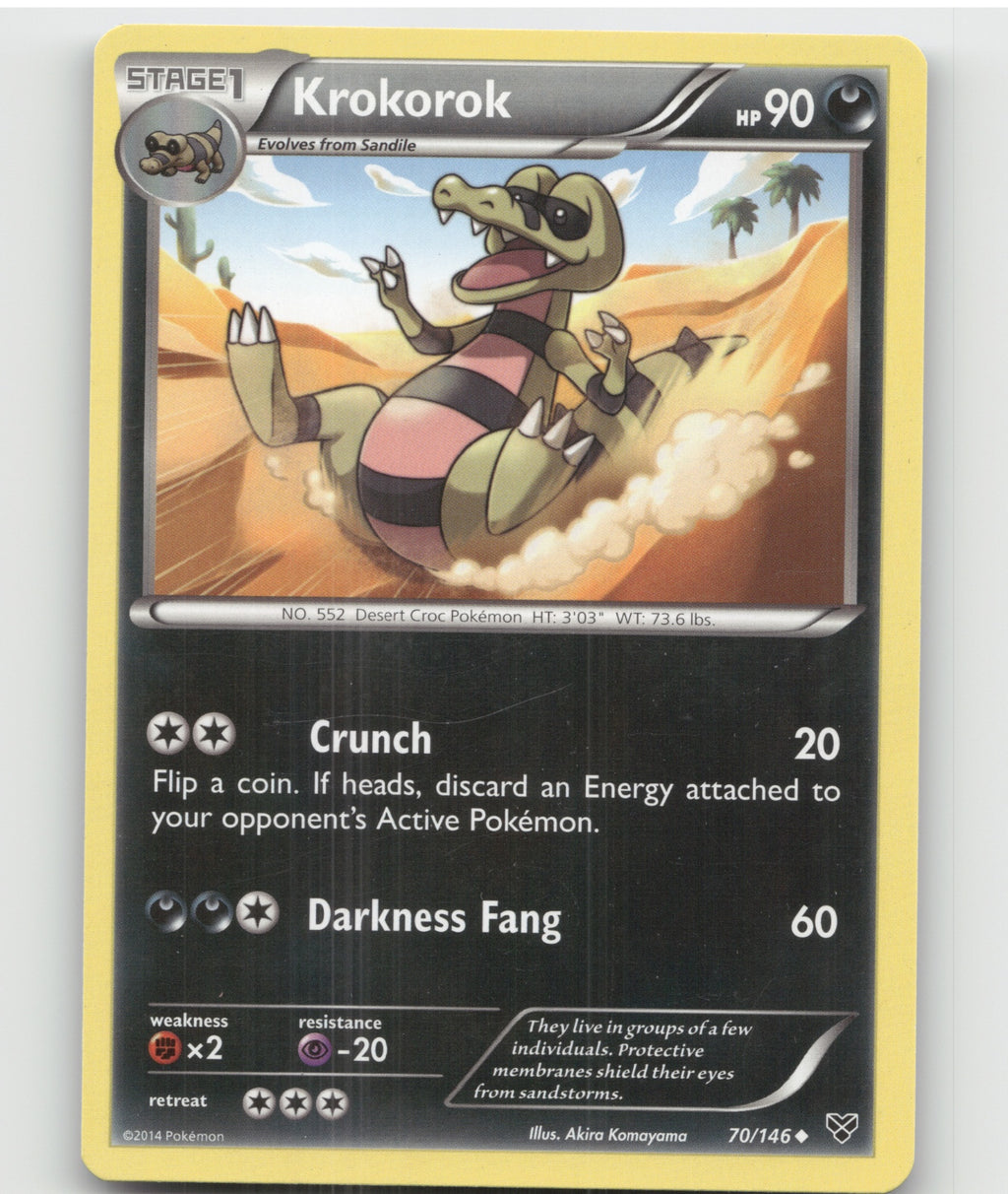 Krokorok Uncommon XY Base Set 70/146 LP