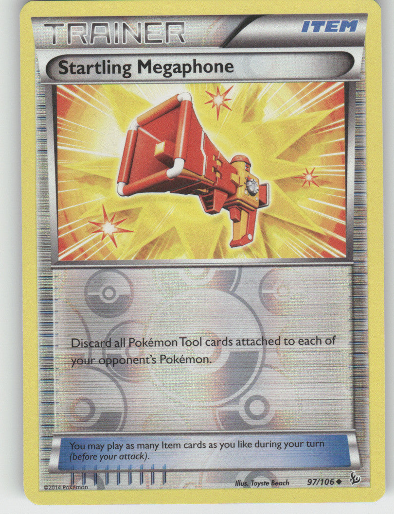 Startling Megaphone Reverse Holo Uncommon XY - Flashfire 97/106 NM