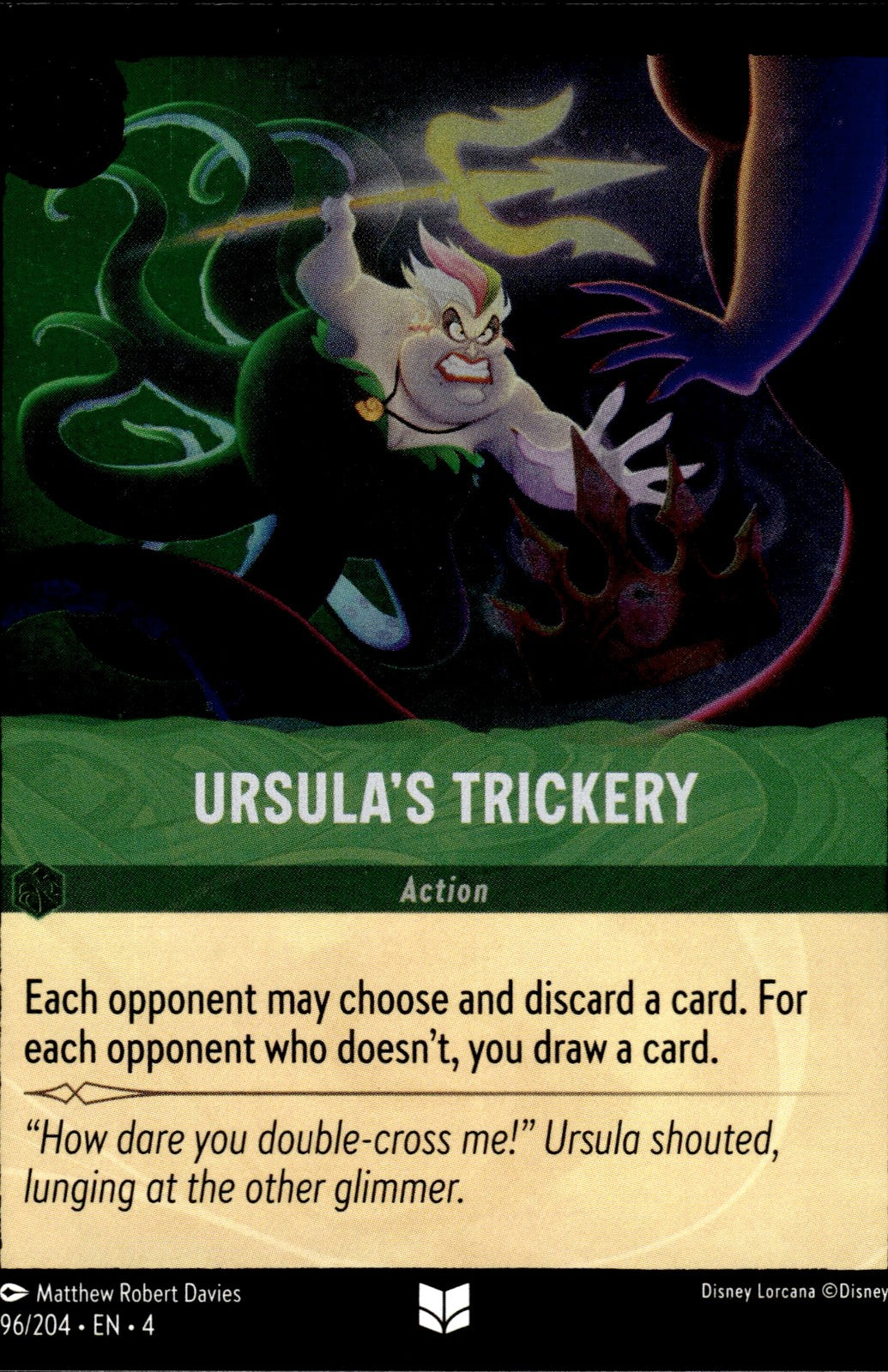 Ursula's Trickery Cold Foil Uncommon Ursula's Return 96/204 NM