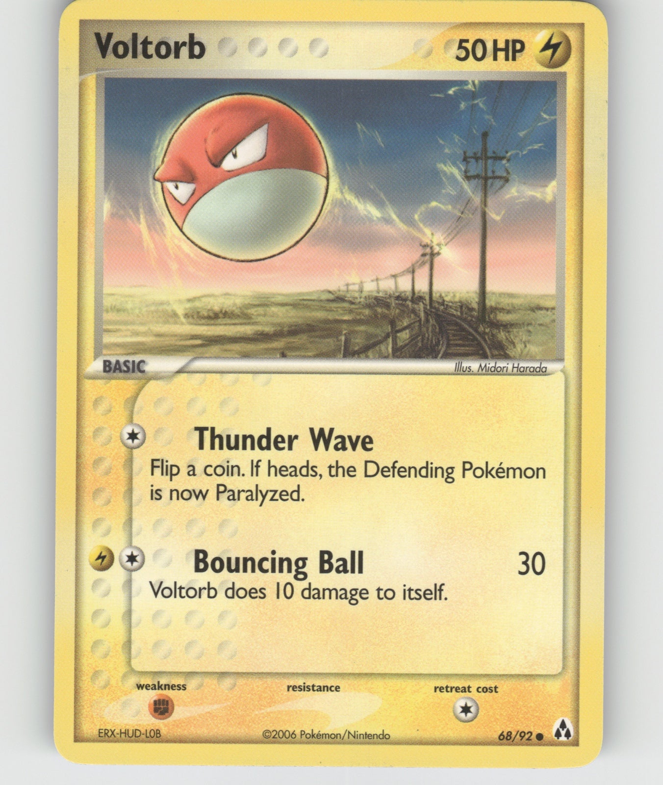 Voltorb Common EX Legend Maker 68/92 NM