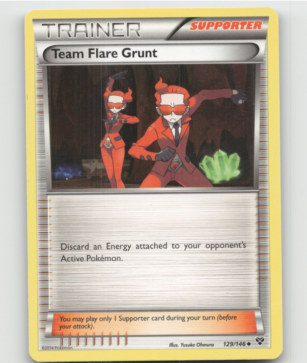 Team Flare Grunt Uncommon XY Base Set 129/146 LP