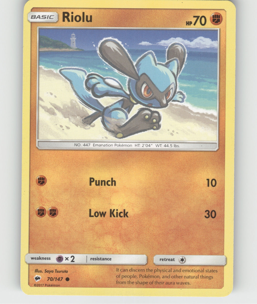 Riolu Common SM - Burning Shadows 70/147 NM