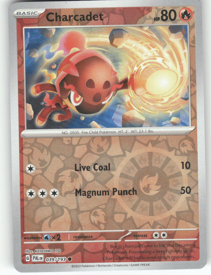 Charcadet Reverse Holo Common SV02: Paldea Evolved 039/193 NM