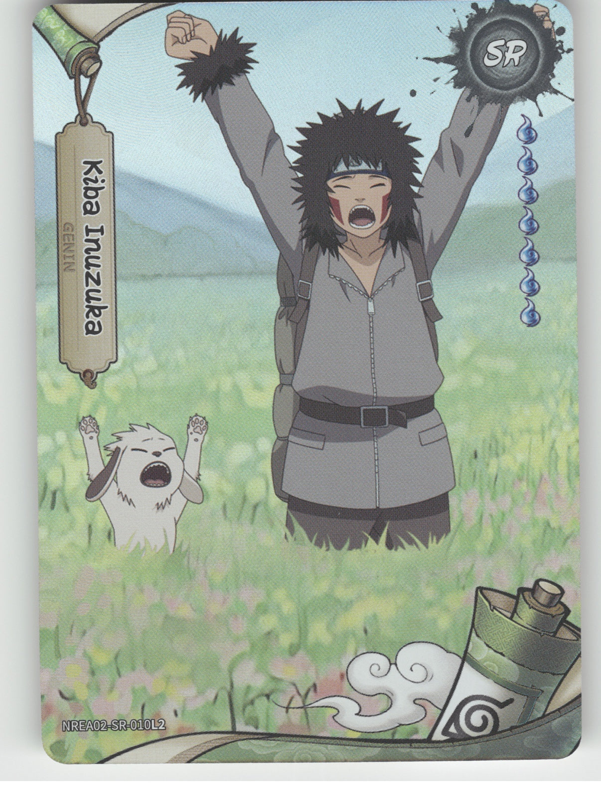 Kiba Inuzuka Base SR Earth Scroll Series 2 010L2 NM front