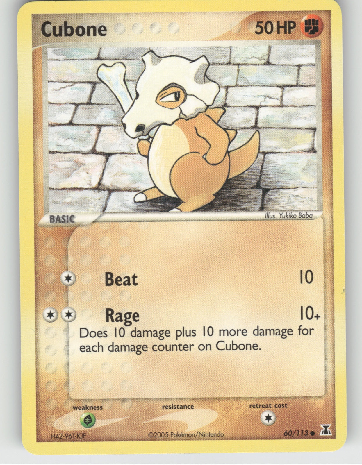 Cubone Common EX Delta Species 60/113 NM