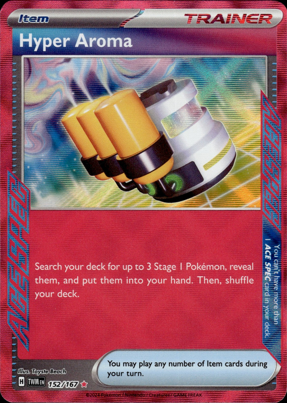 Hyper Aroma Holo ACE SPEC Rare SV06: Twilight Masquerade 152/167 NM