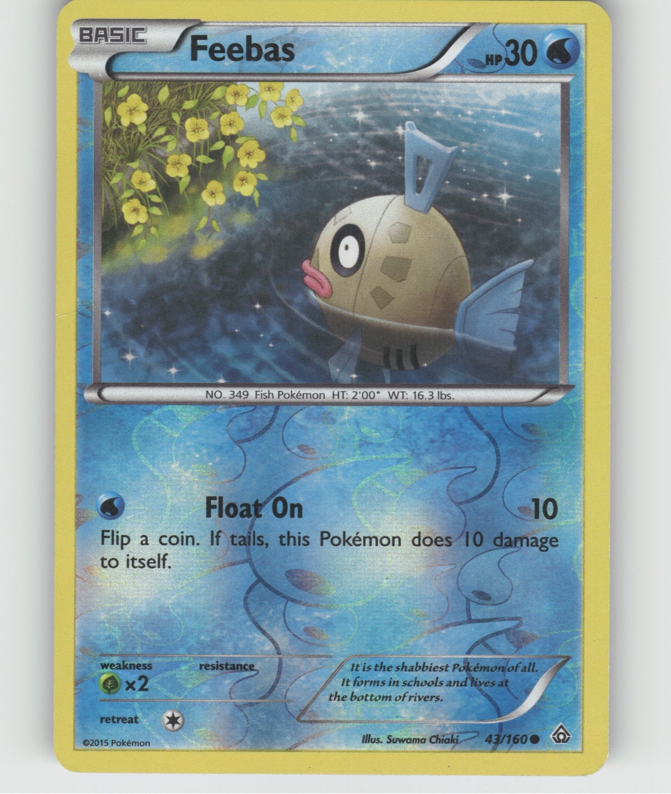 Feebas Reverse Holo Common XY - Primal Clash 43/160 LP
