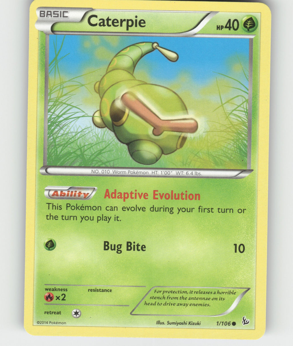 Caterpie Common XY - Flashfire 1/106 NM
