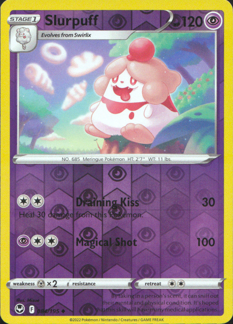 Slurpuff Reverse Holo Uncommon SWSH12: Silver Tempest 084/195 NM