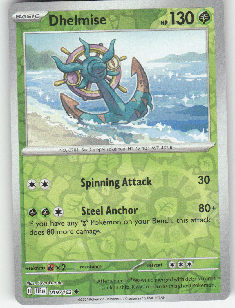 Dhelmise Reverse Holo Uncommon SV05: Temporal Forces 019/162 NM