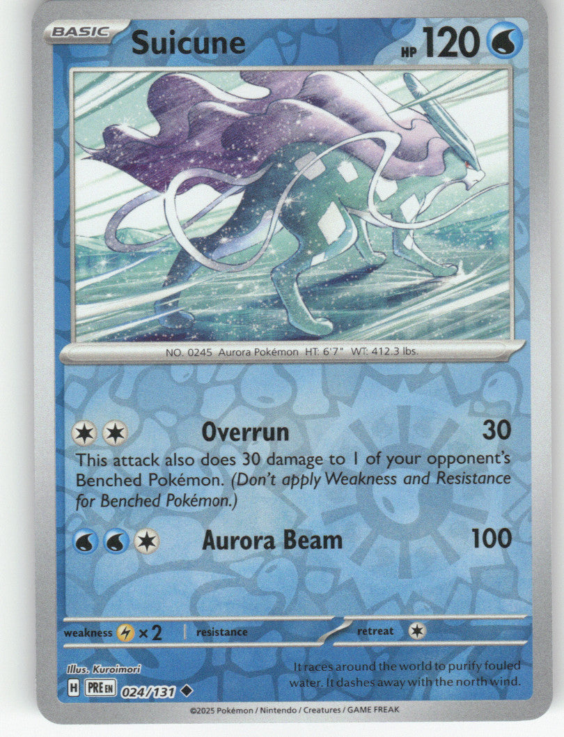 Suicune Reverse Holo Uncommon SV: Prismatic Evolutions 024/131 NM