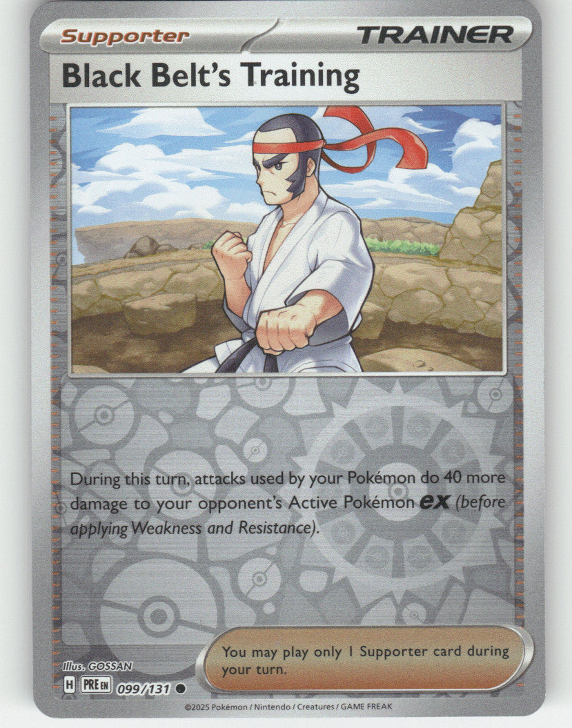 Black Belt's Training Reverse Holo Common SV: Prismatic Evolutions 099/131 NM