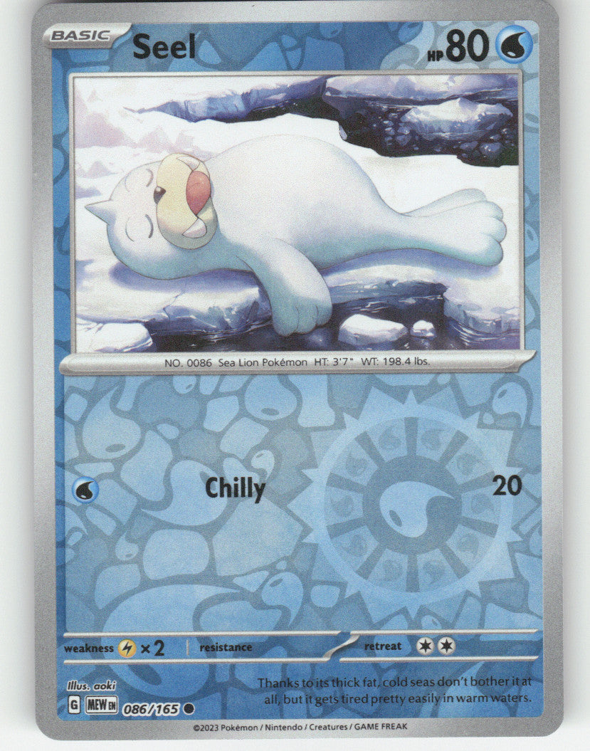 Seel Reverse Holo Common SV: Scarlet & Violet 151 086/165 NM