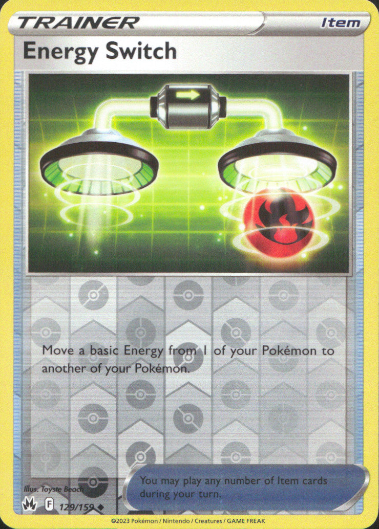 Energy Switch Reverse Holo Uncommon SWSH: Crown Zenith 129/159 NM