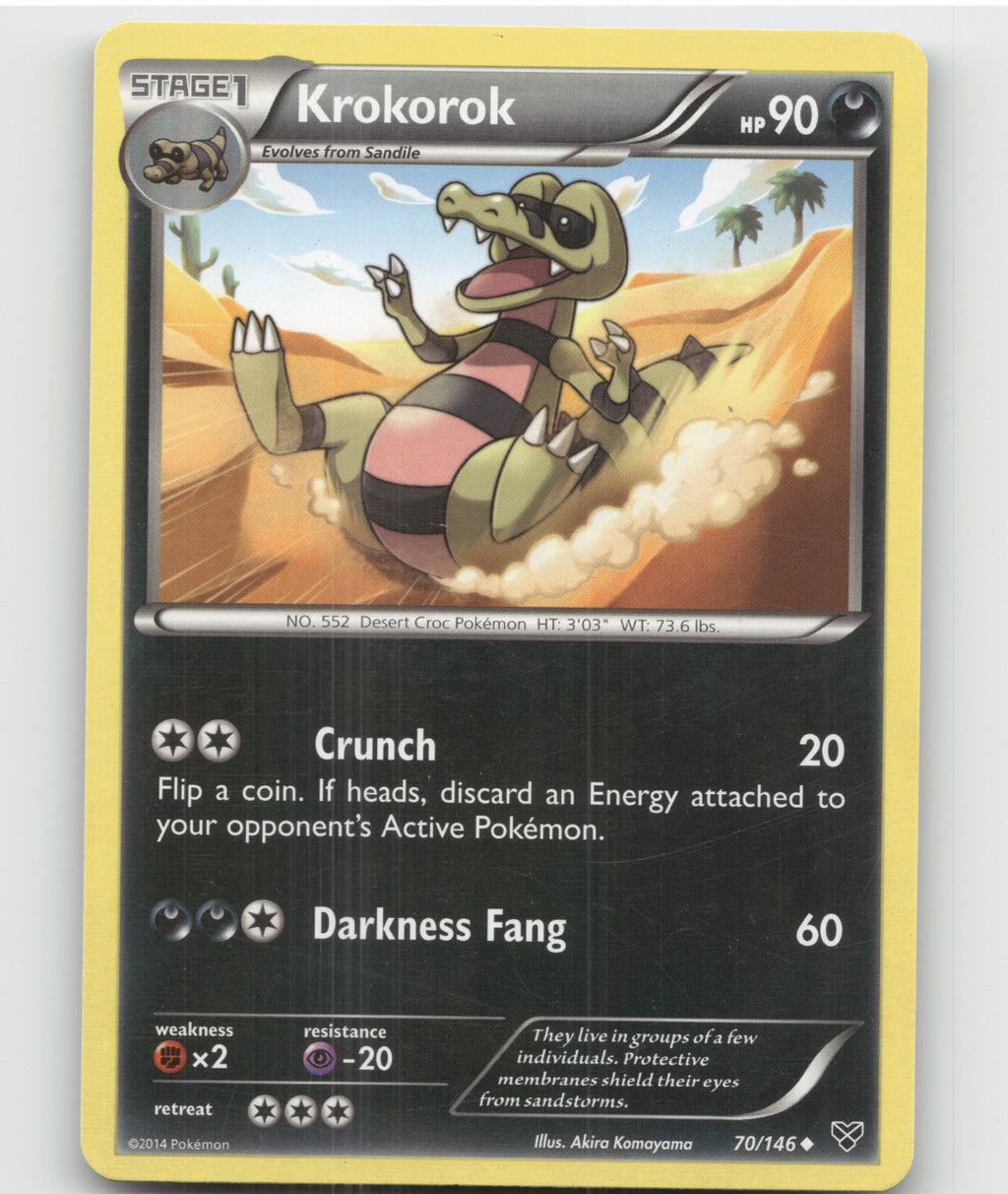 Krokorok Uncommon XY Base Set 70/146 LP