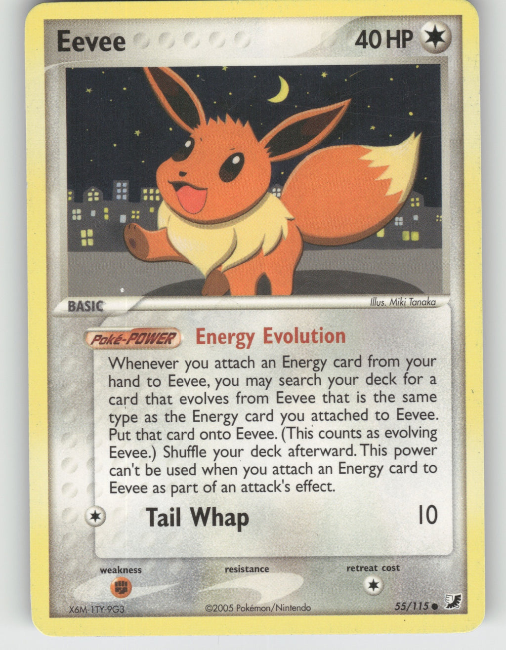 Eevee Common EX Unseen Forces 55/115 NM
