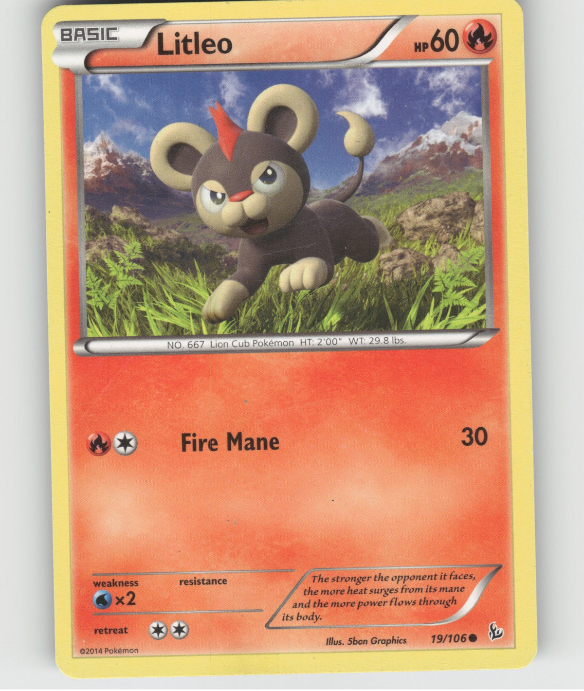 Litleo (19) Common XY - Flashfire 19/106 NM