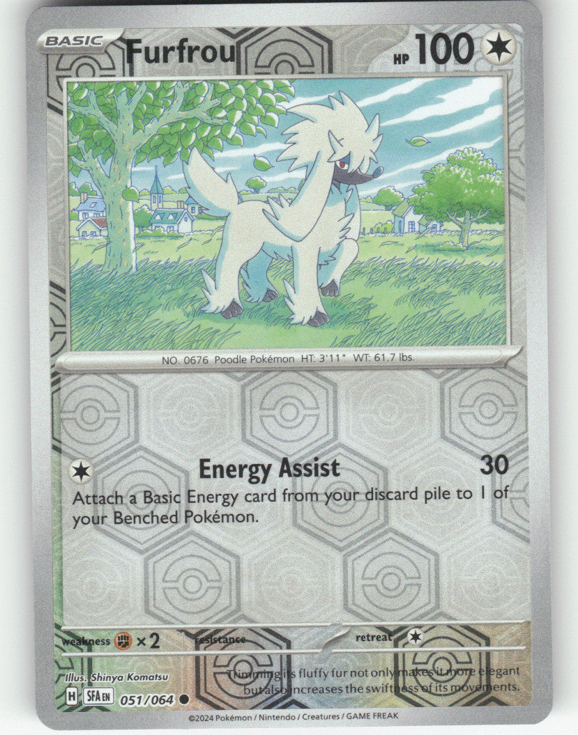 Furfrou Reverse Holo Common SV: Shrouded Fable 051/064 NM