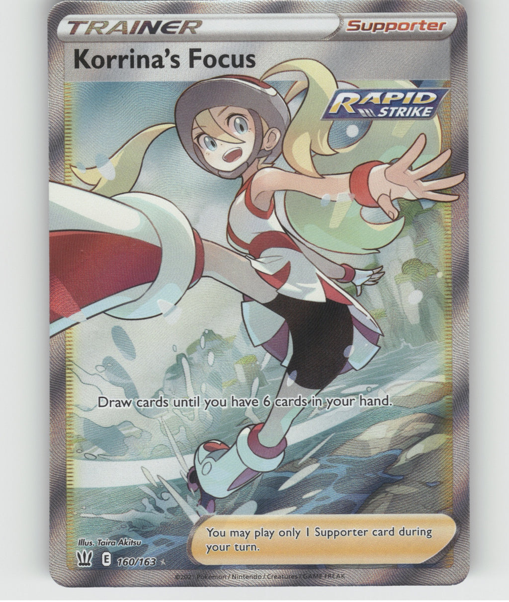 Korrina's Focus (Full Art) Holo Ultra Rare SWSH05: Battle Styles 160/163 NM