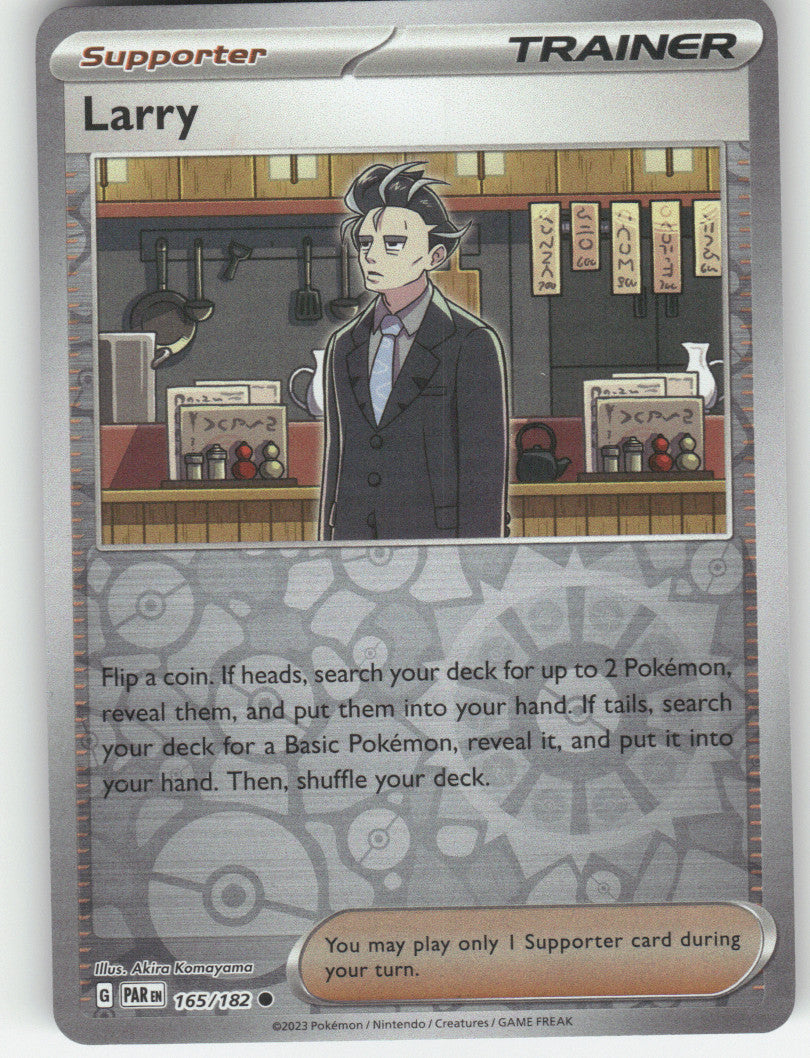 Larry Reverse Holo Common SV04: Paradox Rift 165/182 NM