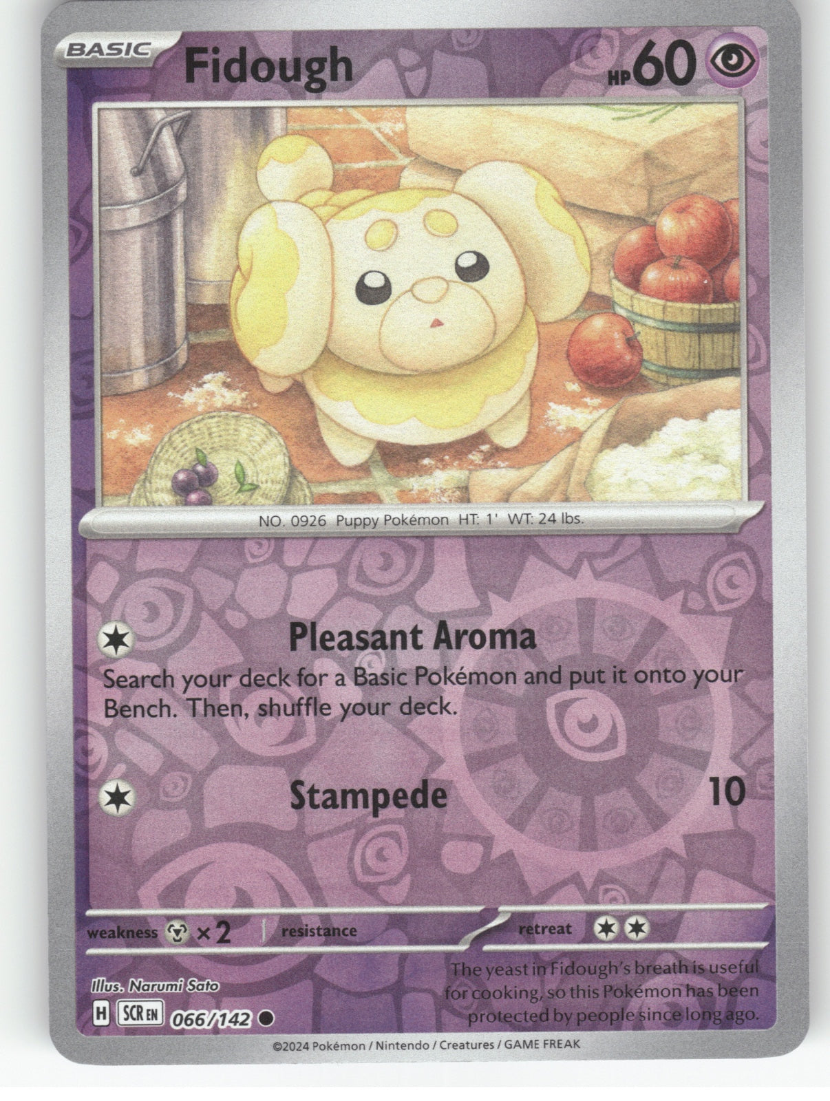 Fidough Reverse Holo Common SV07: Stellar Crown 066/142 NM
