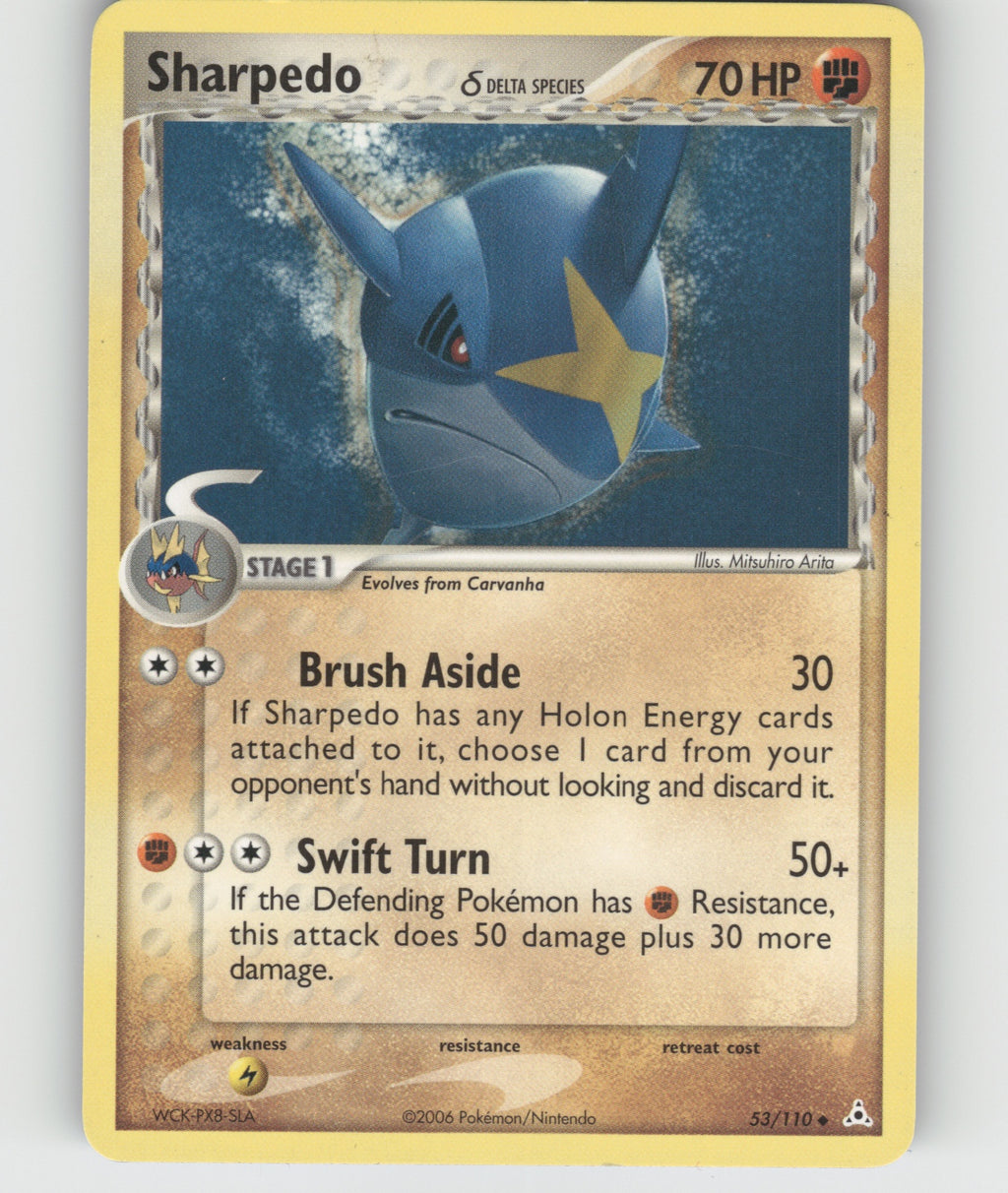 Sharpedo (Delta Species) Uncommon EX Holon Phantoms 53/110 NM