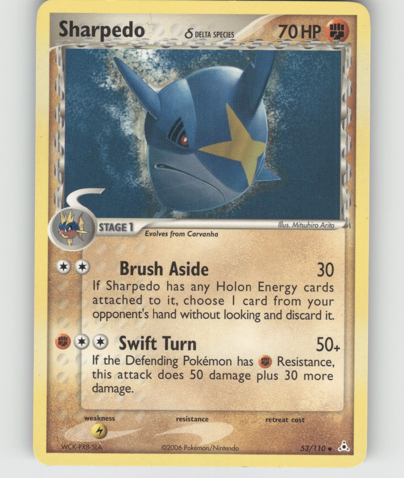 Sharpedo (Delta Species) Uncommon EX Holon Phantoms 53/110 NM