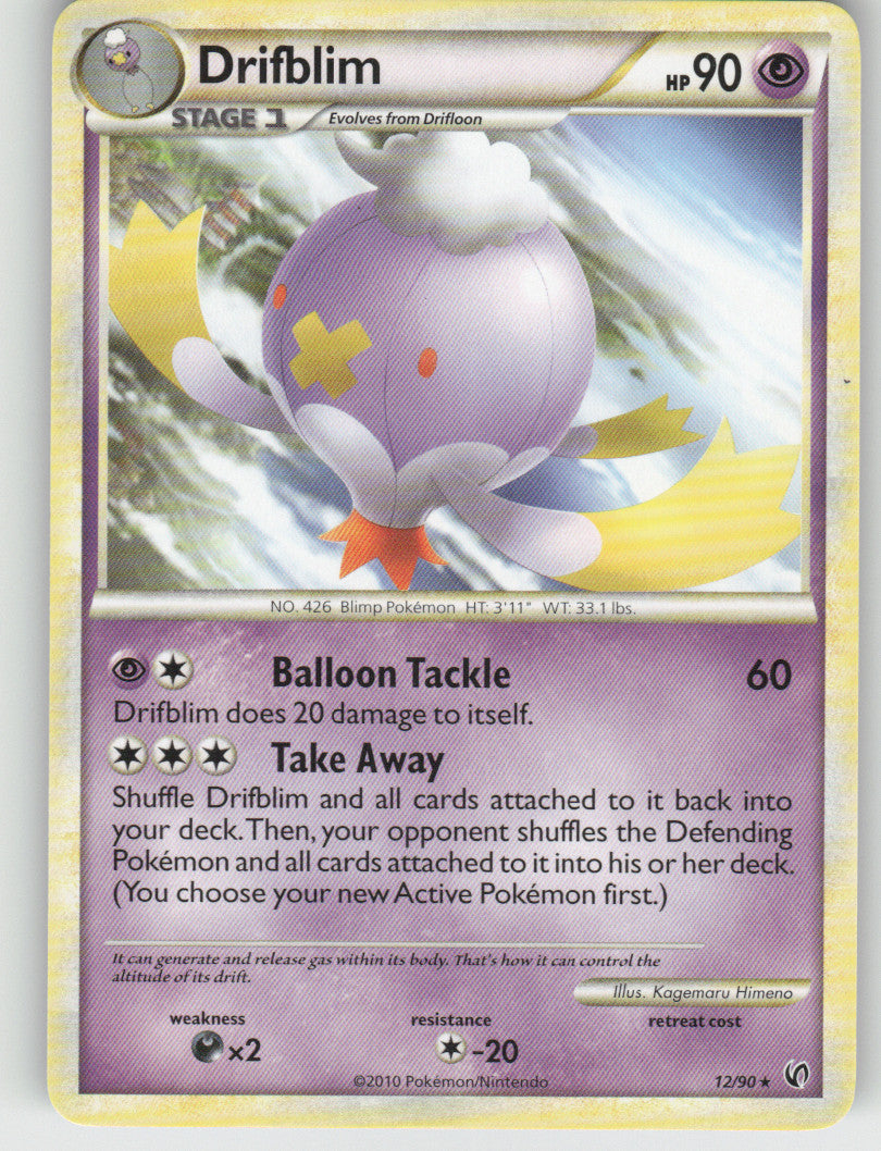 Drifblim Rare Undaunted 12/90 NM